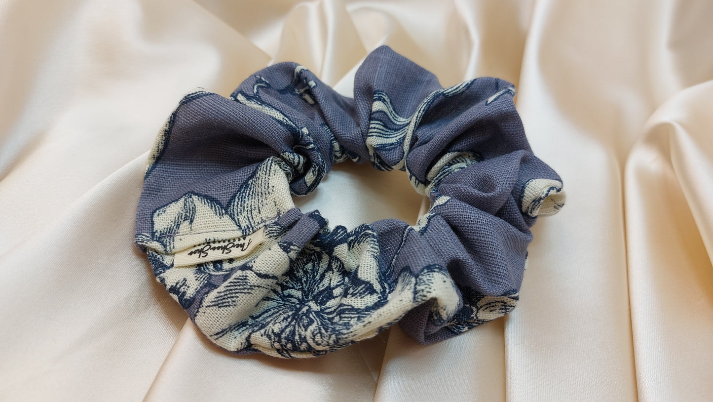 Ocean Blooms ShooShoo Bomull Scrunchie - Handgjord