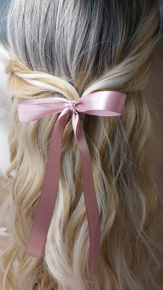 Shoo Shoo Rosett Satin Dusky Pink elastisk 2-pack
