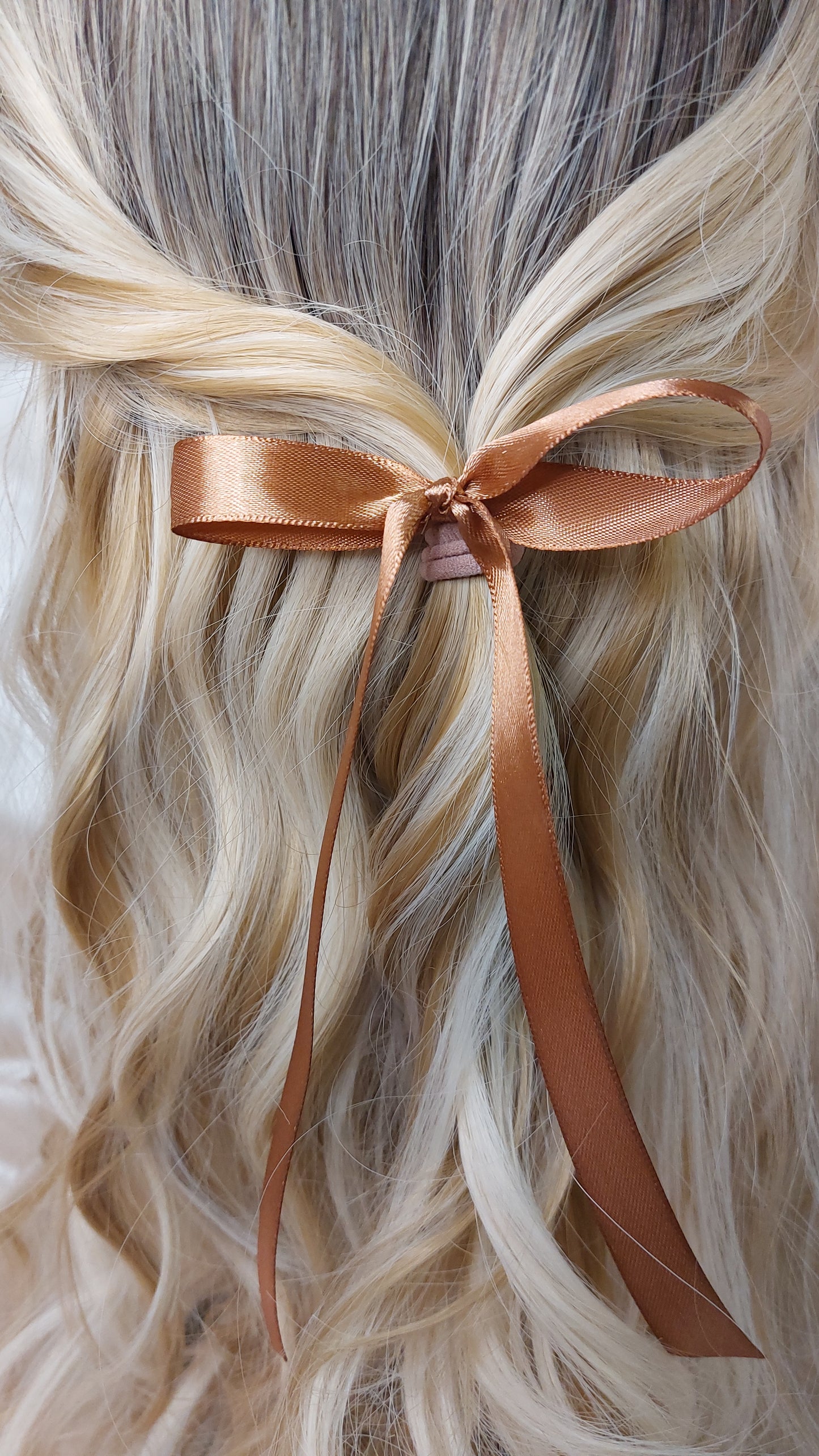 Shoo Shoo Rosett Satin Nougat Cream Brown elastisk 2-pack