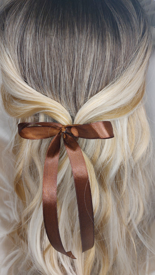 Shoo Shoo Rosett Satin Hazel Nutty Brown elastisk 2-pack