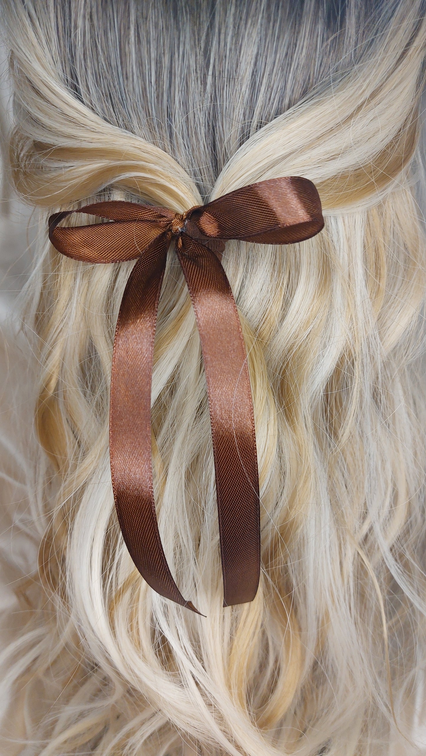 Shoo Shoo Rosett Satin Hazel Nutty Brown elastisk 2-pack