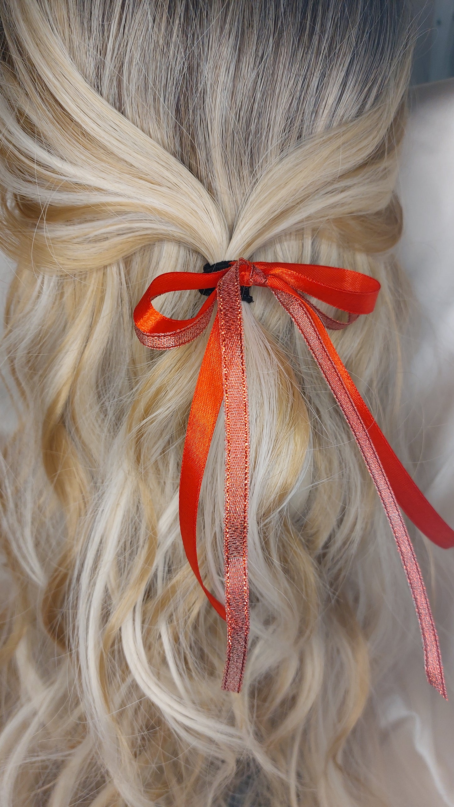 Shoo Shoo Rosett Satin Thin Double Sparkle Red elastisk 2-pack