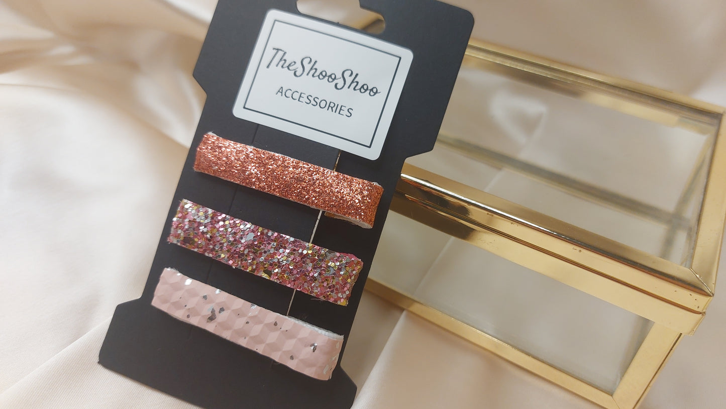 Shoo Shoo Hårklämmor Glittery Pink Dreams