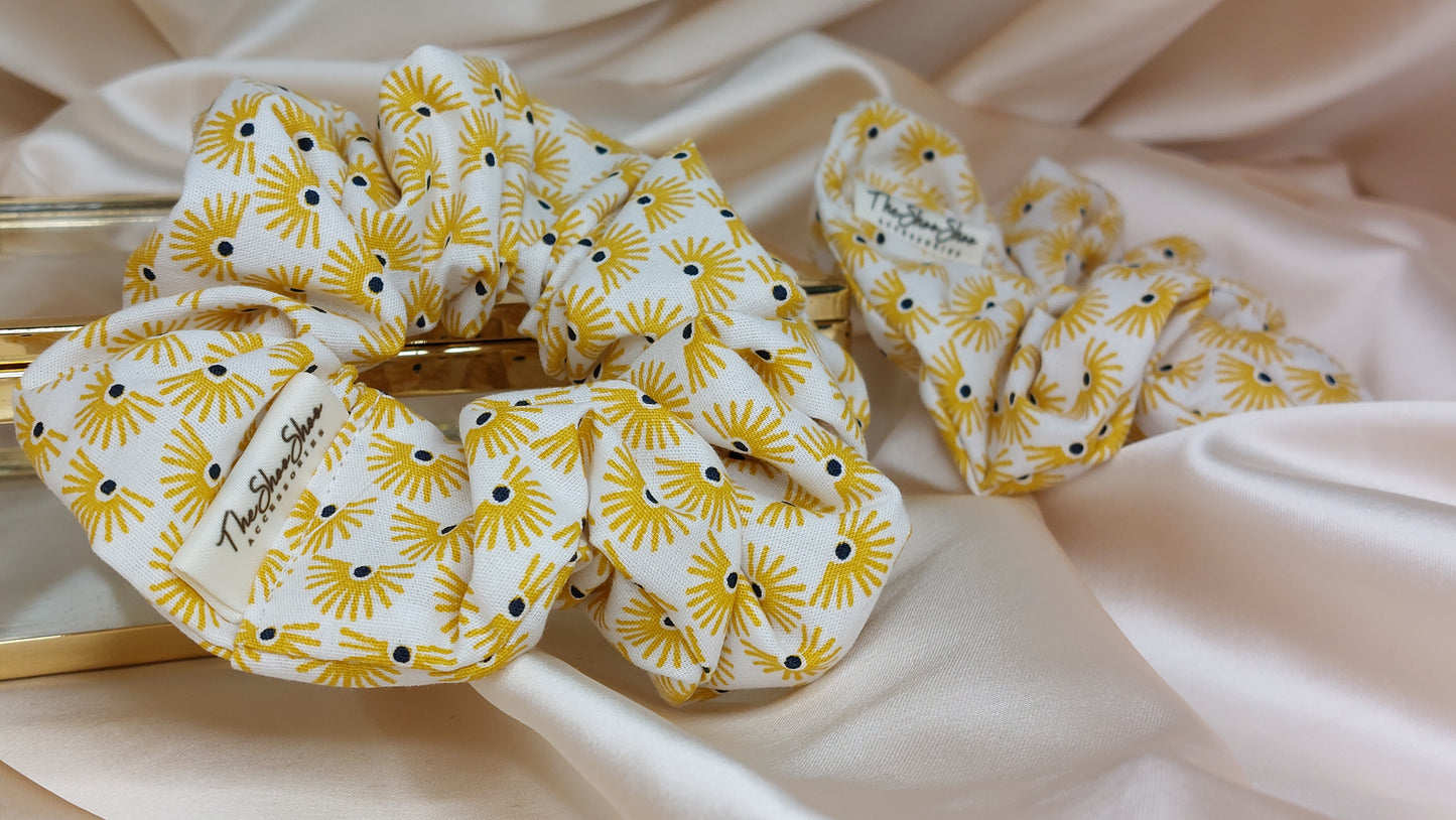 Morning Sun ShooShoo Bomull Scrunchie - Handgjord