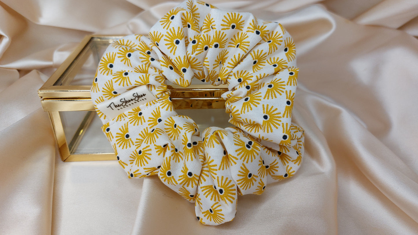 Morning Sun ShooShoo Bomull Scrunchie - Handgjord