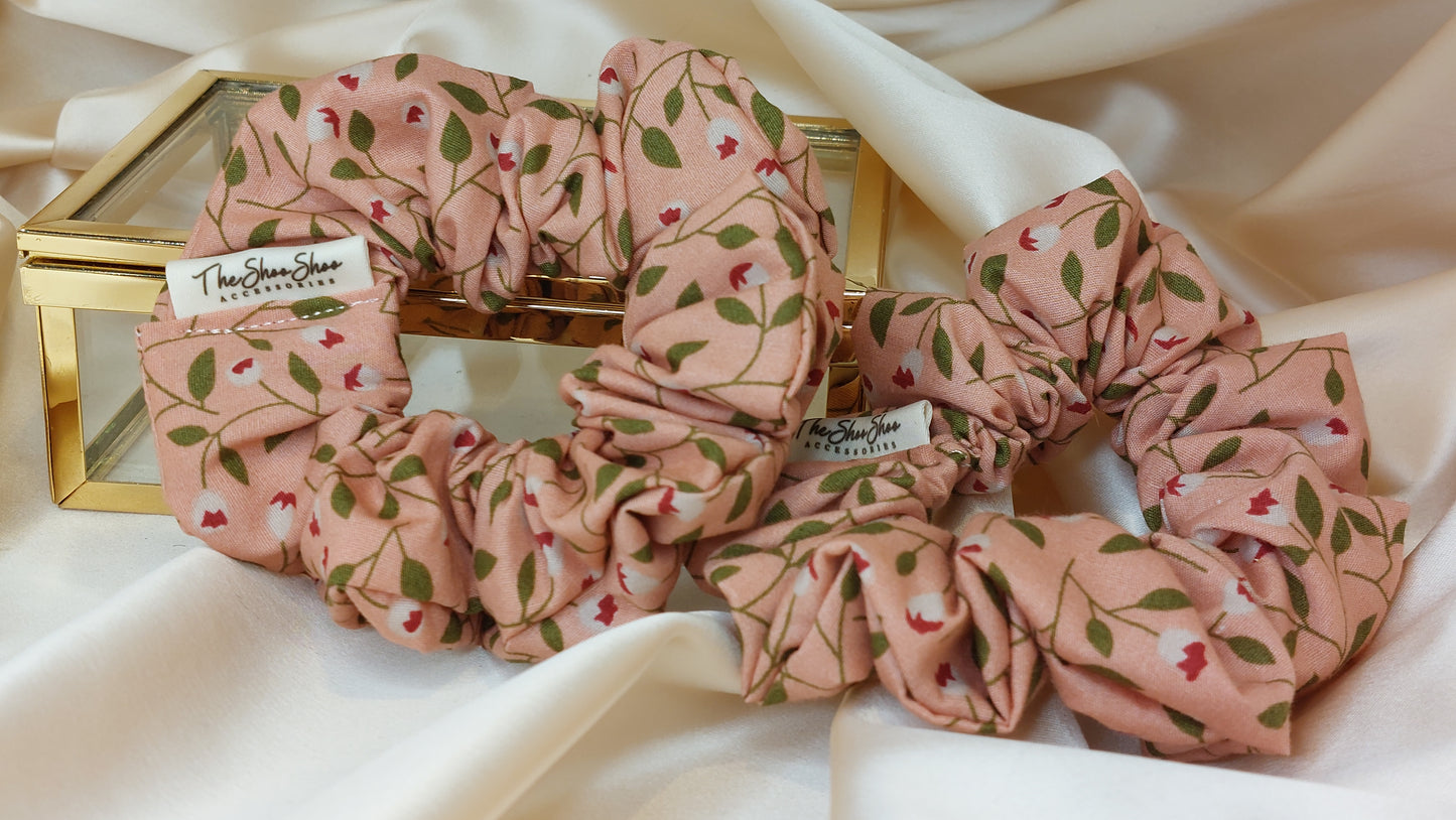Garden Berries ShooShoo Bomull Scrunchie - Handgjord