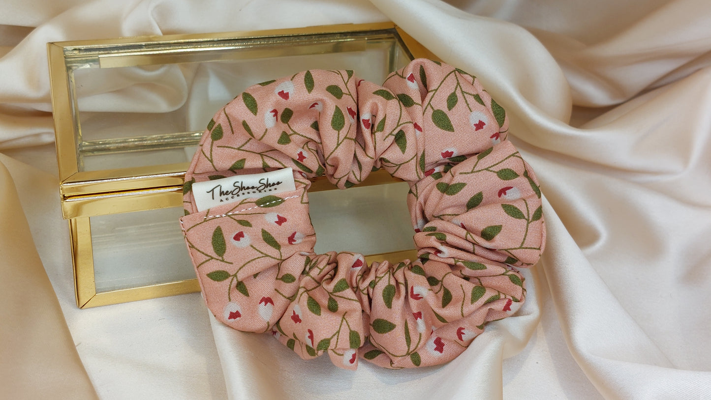 Garden Berries ShooShoo Bomull Scrunchie - Handgjord