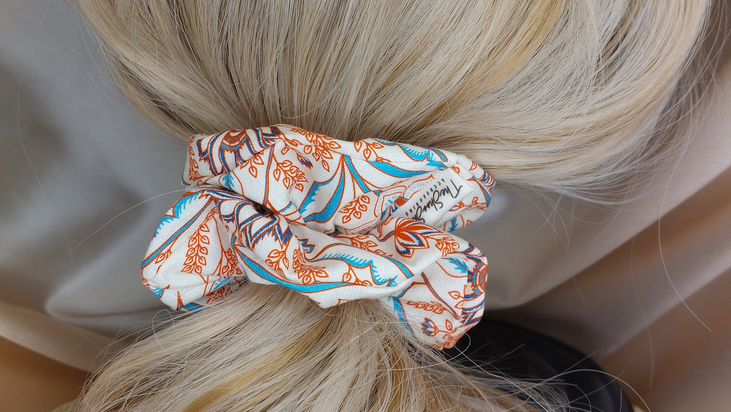 Samba Sunset ShooShoo Bomull Scrunchie - Handgjord