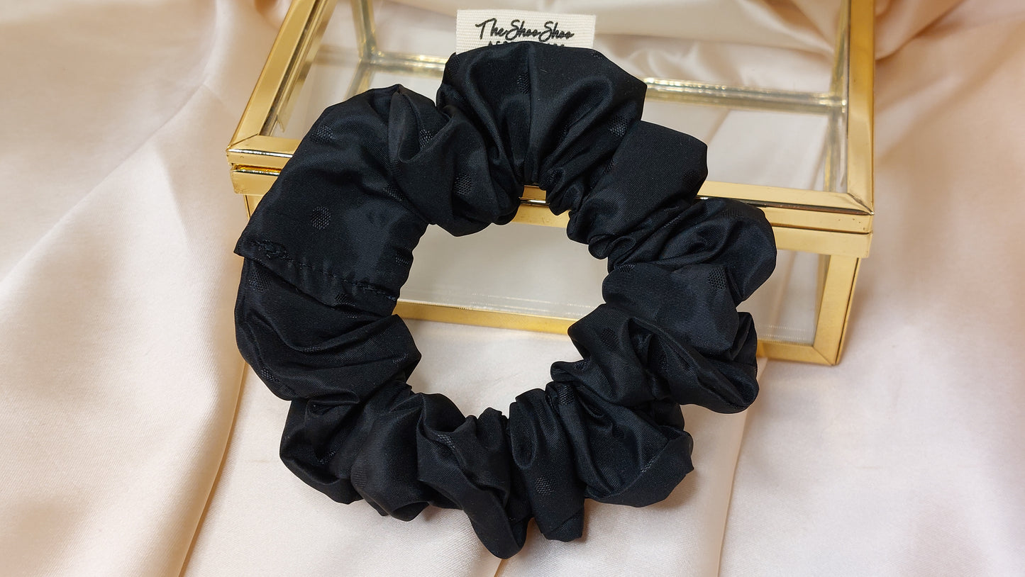 Salt Dots ShooShoo Taffeta Scrunchie - Handmade