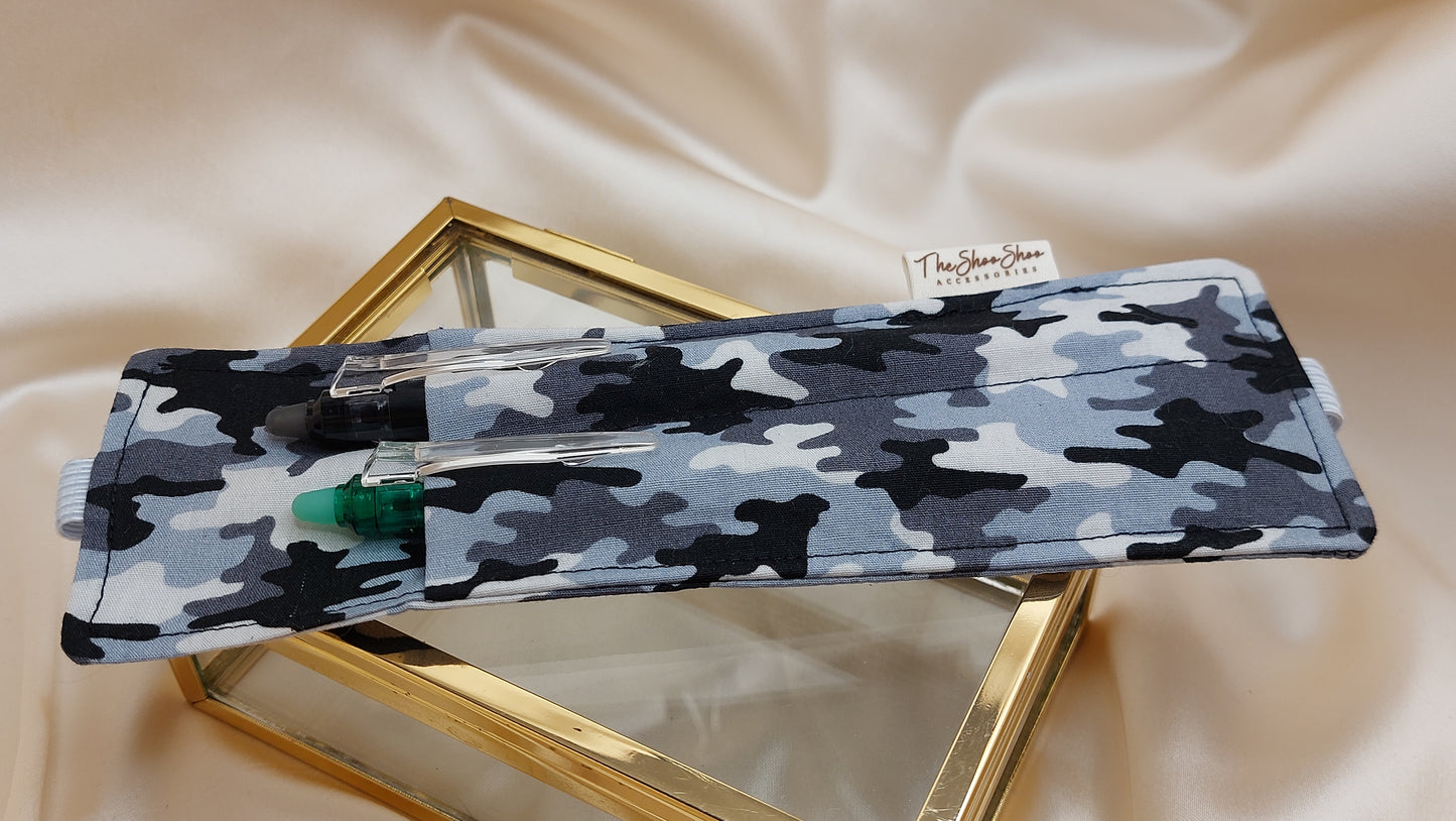 Pennhållare Camo Svartgrå ShooShoo - Handgjord