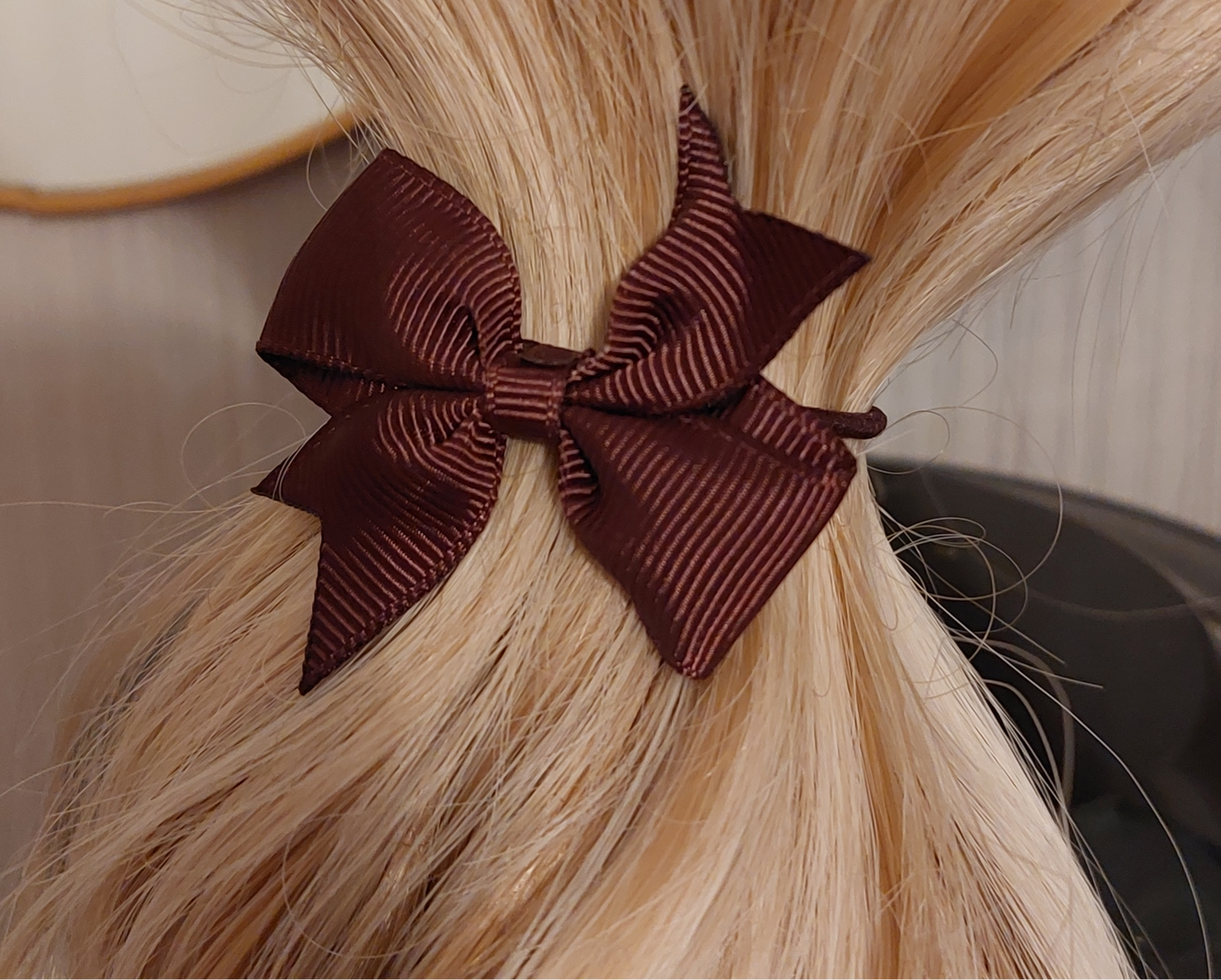 Sweet Rose ShooShoo Satin Scrunchie - Handmade