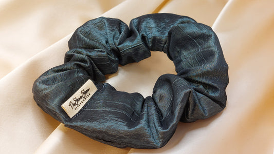 Burnt Fudge ShooShoo Taffeta Scrunchie - Handmade
