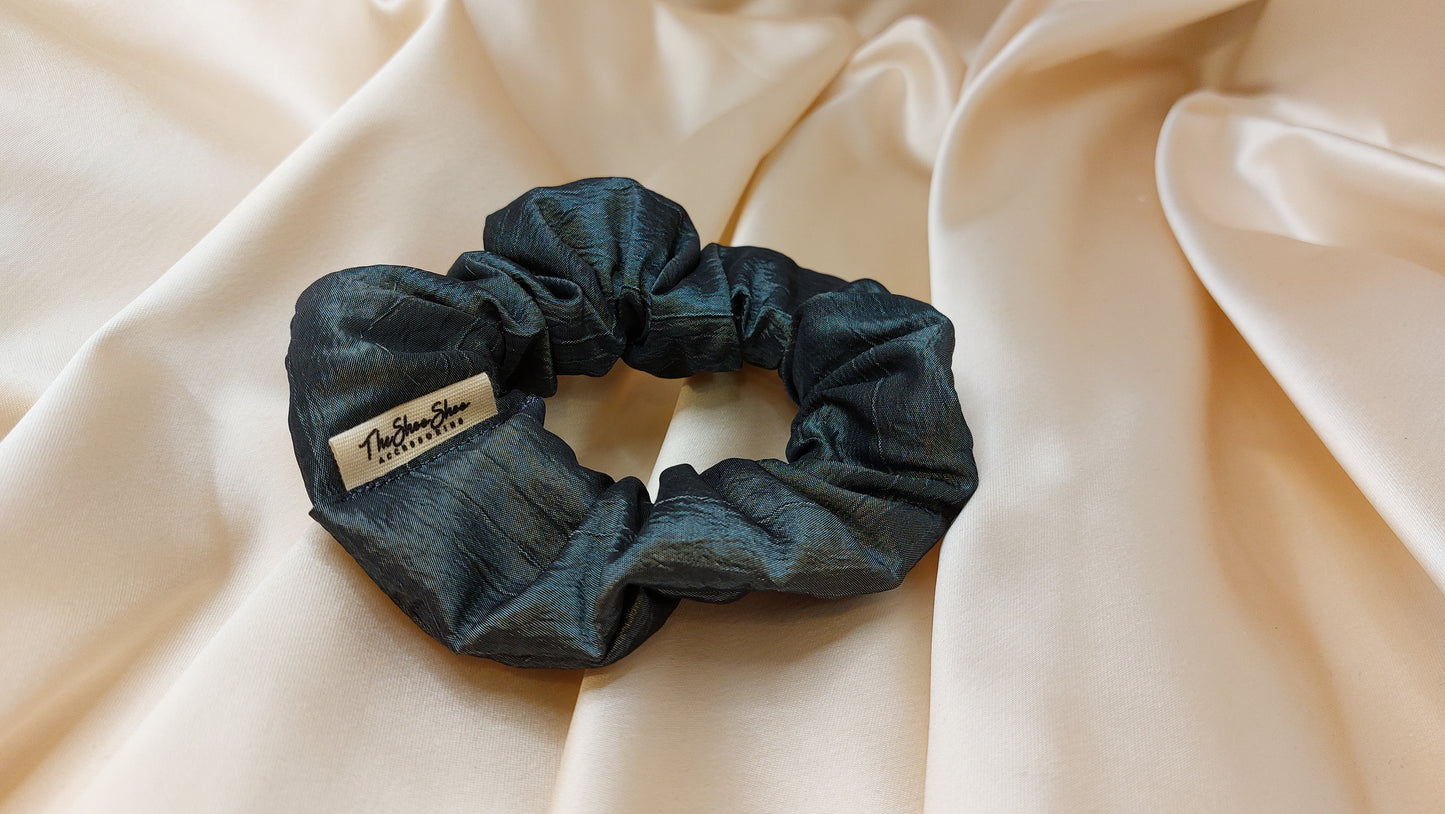 Burnt Fudge ShooShoo Taffeta Scrunchie - Handmade