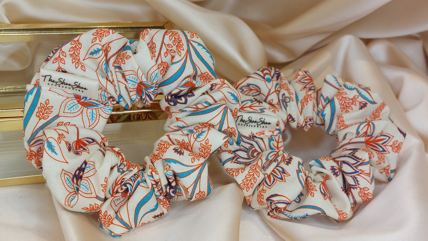 Samba Sunset ShooShoo Bomull Scrunchie - Handgjord