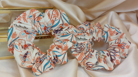Samba Sunset ShooShoo Bomull Scrunchie - Handgjord