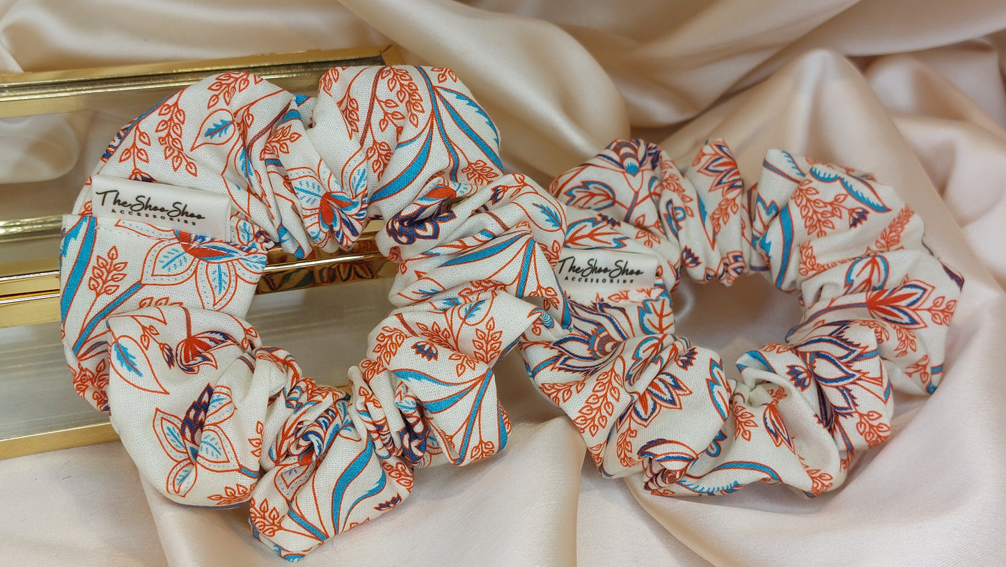 Samba Sunset ShooShoo Bomull Scrunchie - Handgjord