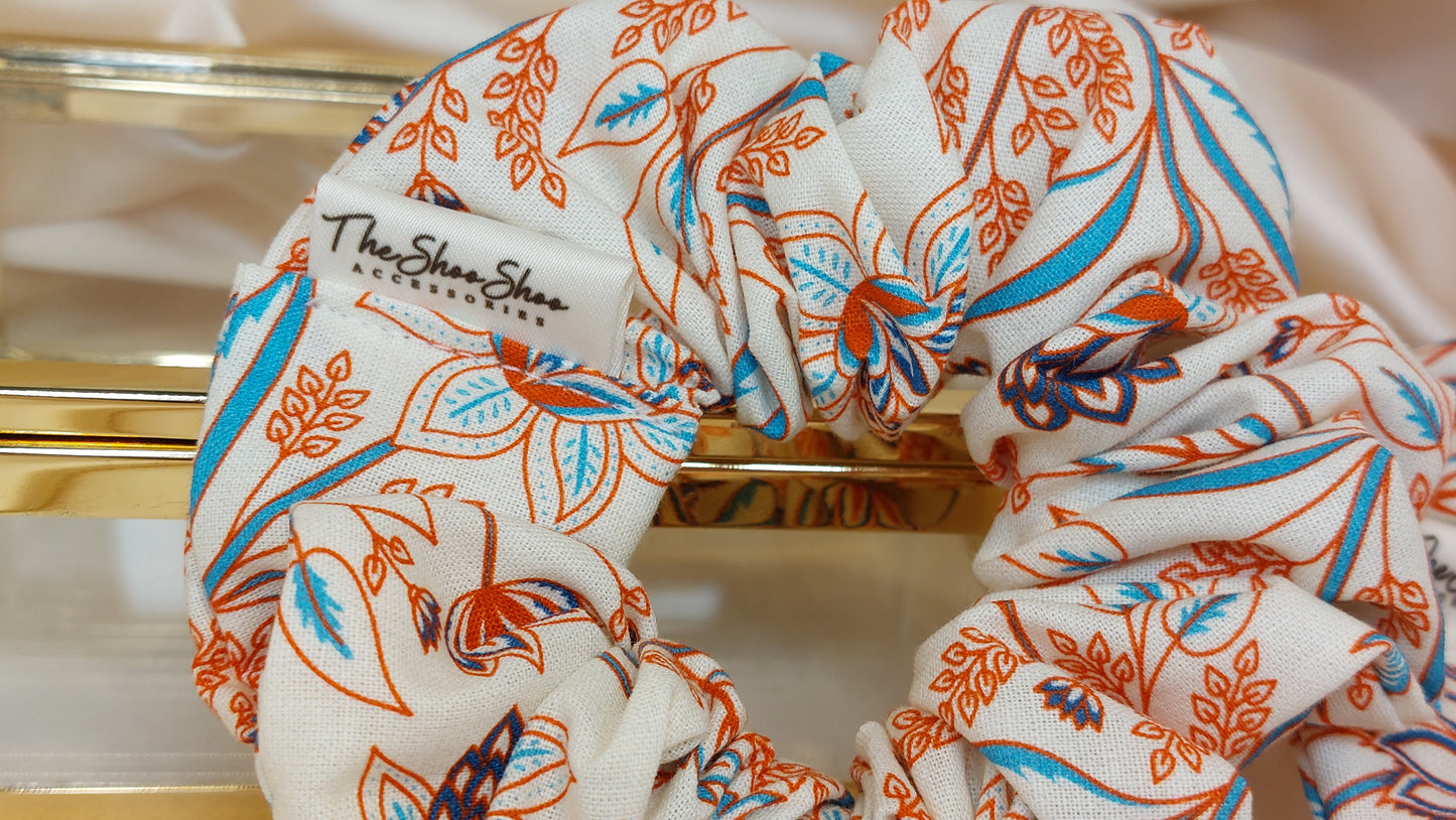 Samba Sunset ShooShoo Bomull Scrunchie - Handgjord