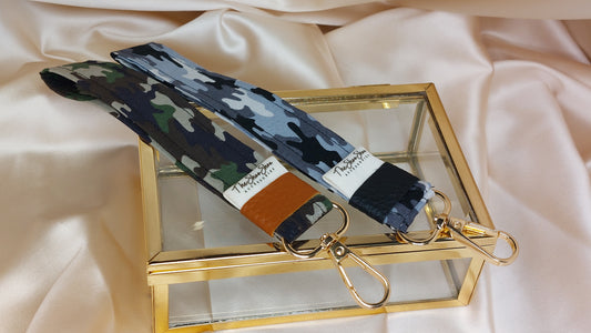 Nyckelring Camo med handledsrem i bomull