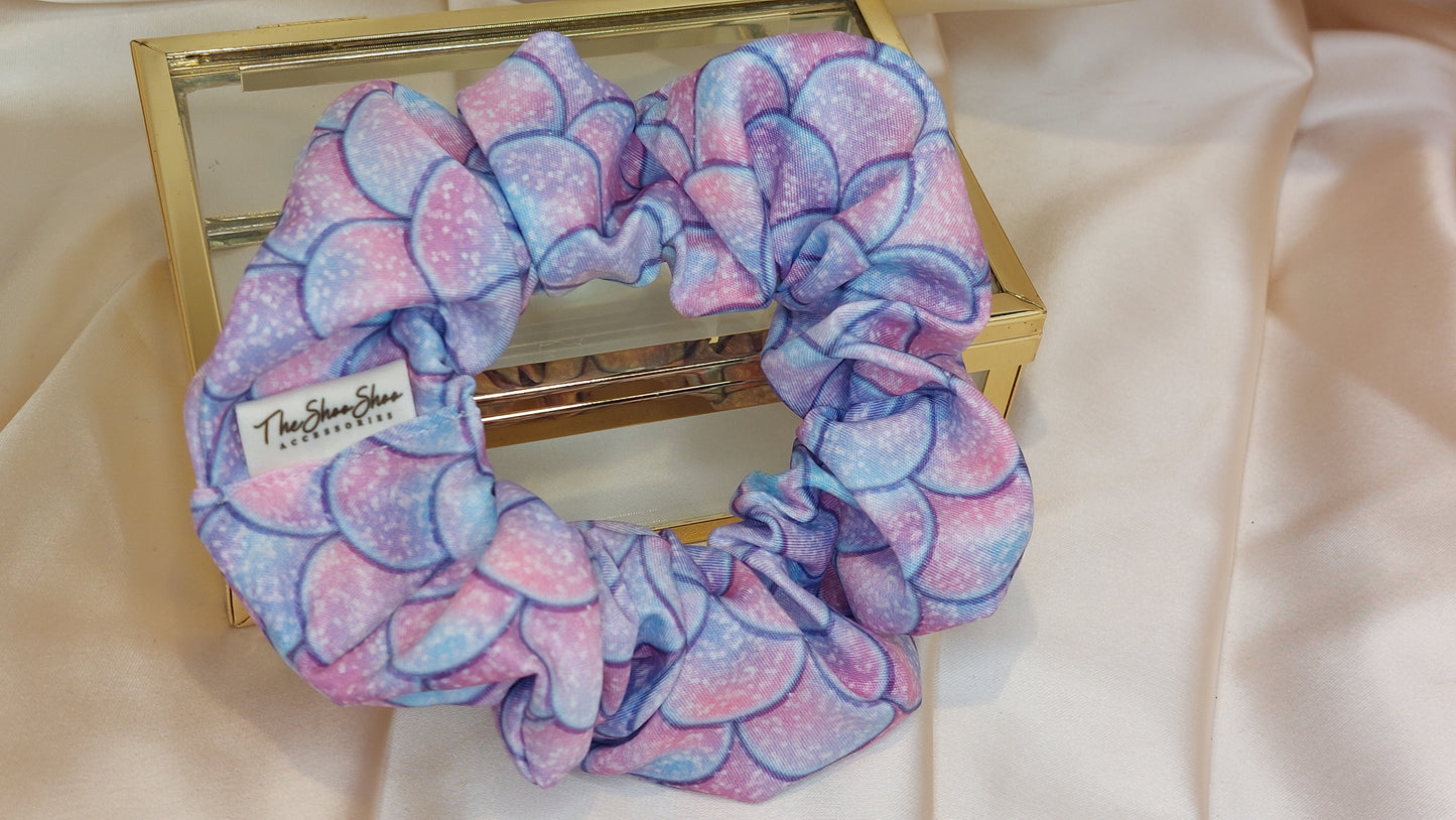 Sweet Rose ShooShoo Satin Scrunchie - Handmade