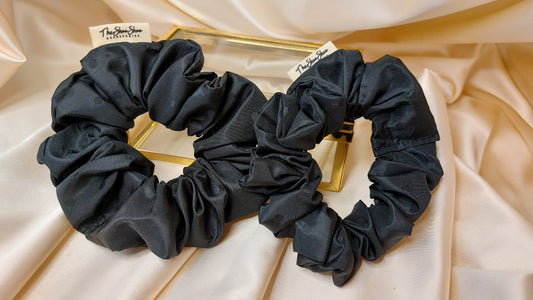 Salt Dots ShooShoo Taffeta Scrunchie - Handmade