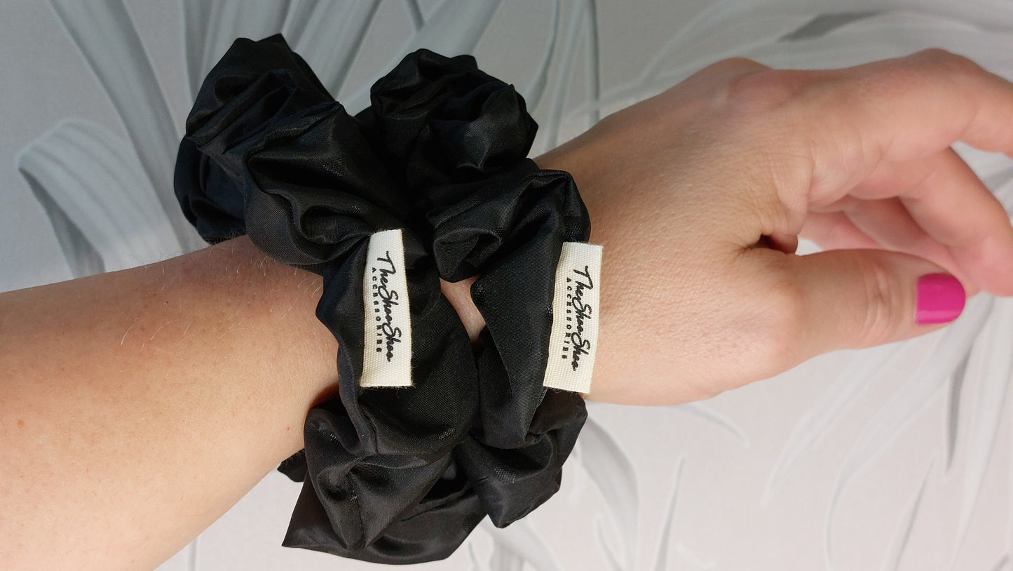 Salt Dots ShooShoo Taffeta Scrunchie - Handmade
