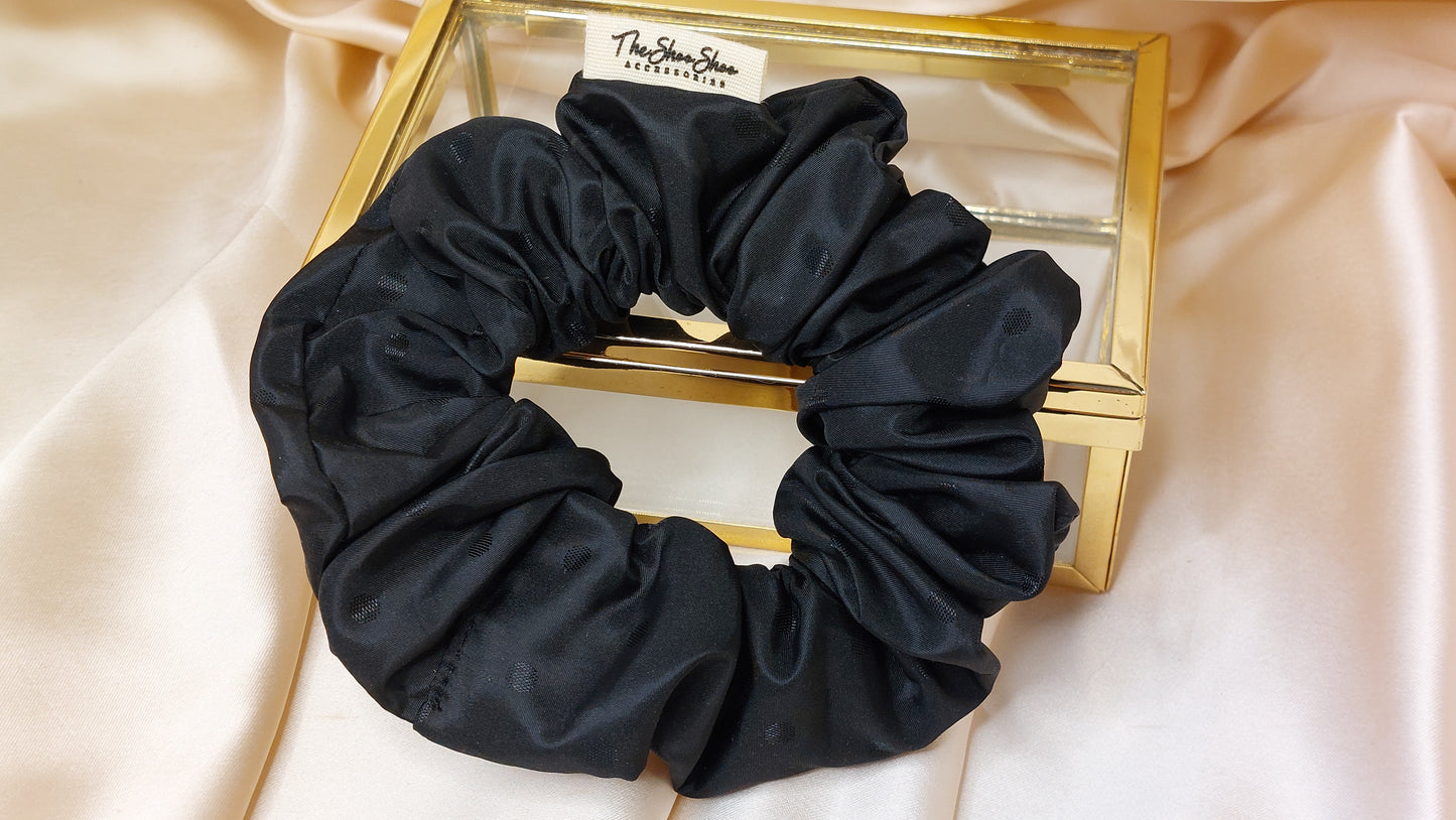 Salt Dots ShooShoo Taffeta Scrunchie - Handmade