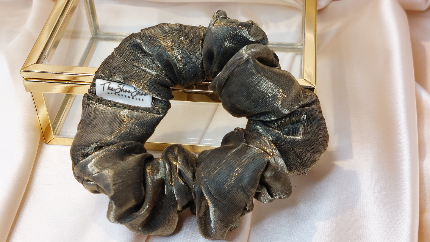 Salt Dots ShooShoo Taffeta Scrunchie - Handmade
