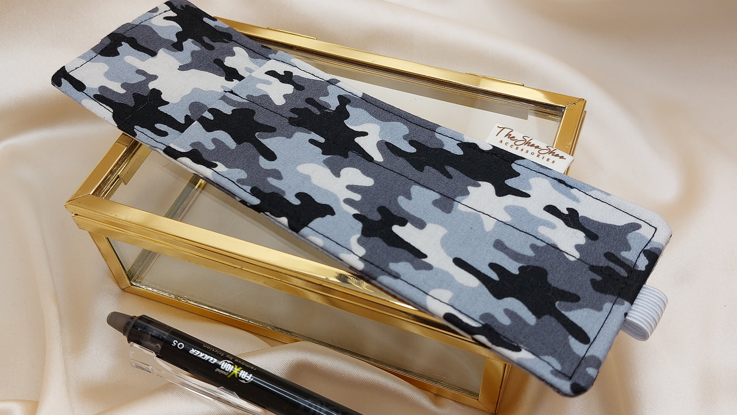Pennhållare Camo Svartgrå ShooShoo - Handgjord