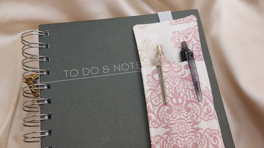 Misty Gray Squares ShooShoo Cotton Scrunchie - Handmade