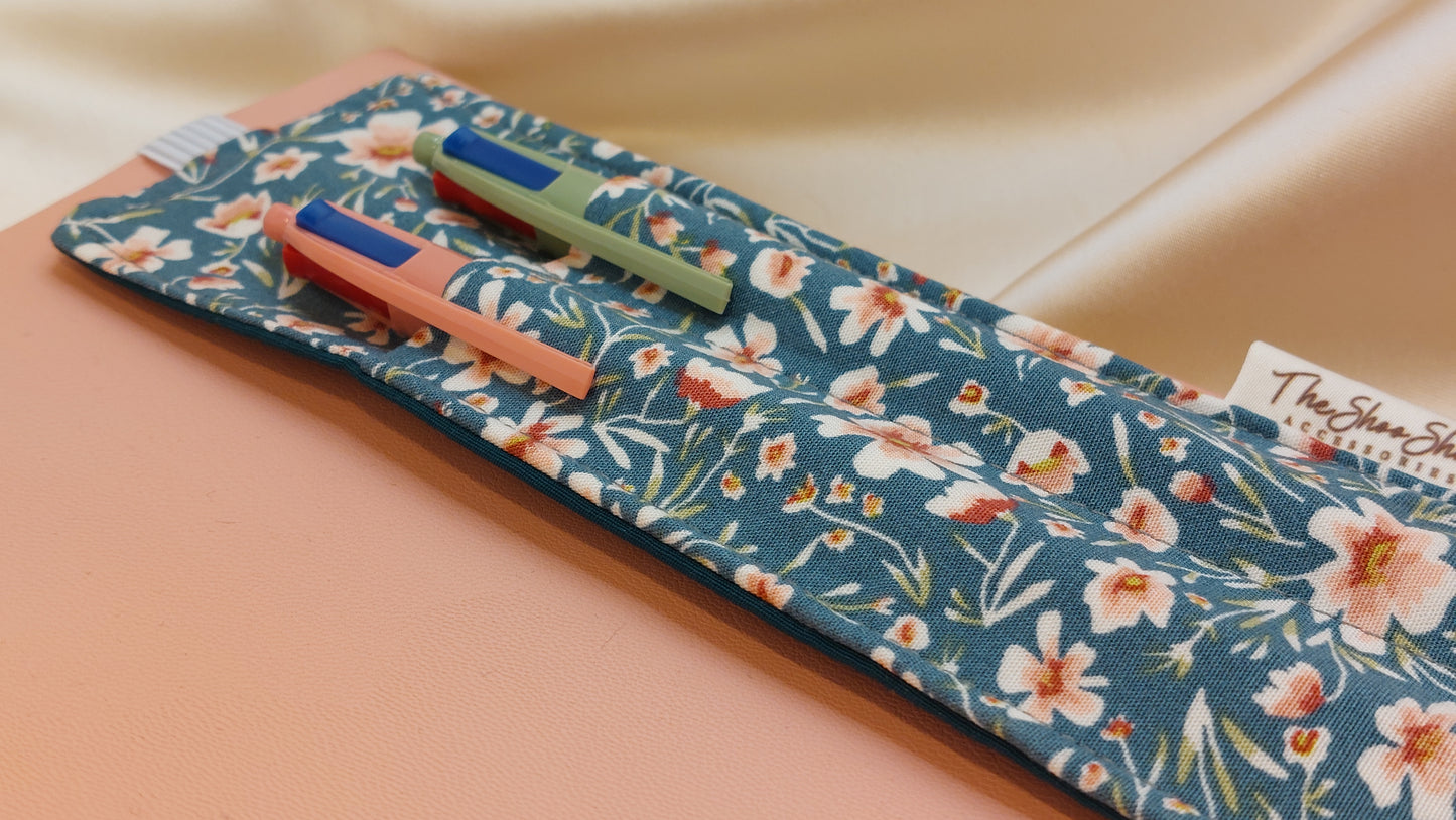 Misty Gray Squares ShooShoo Cotton Scrunchie - Handmade