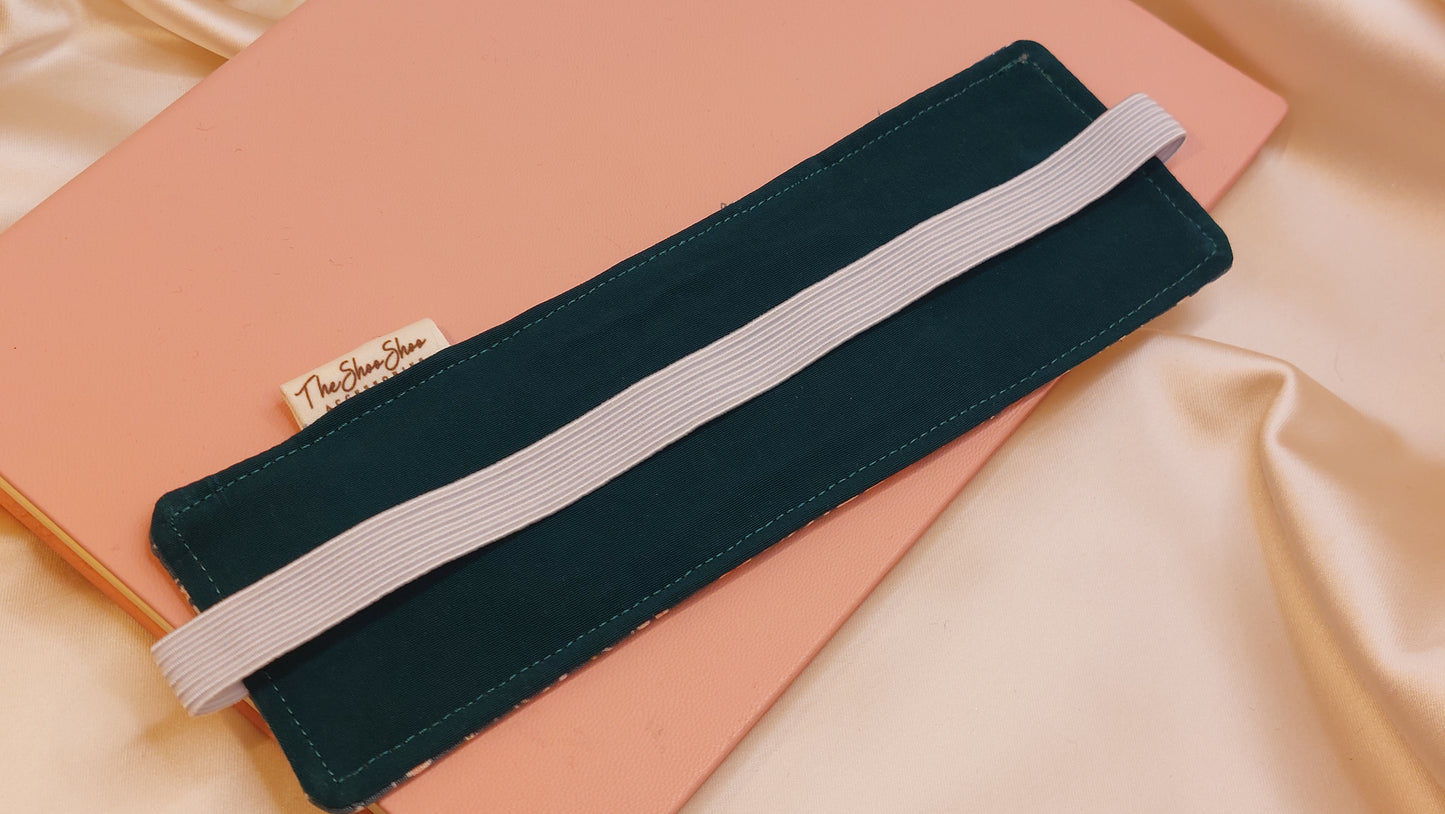 Misty Gray Squares ShooShoo Cotton Scrunchie - Handmade