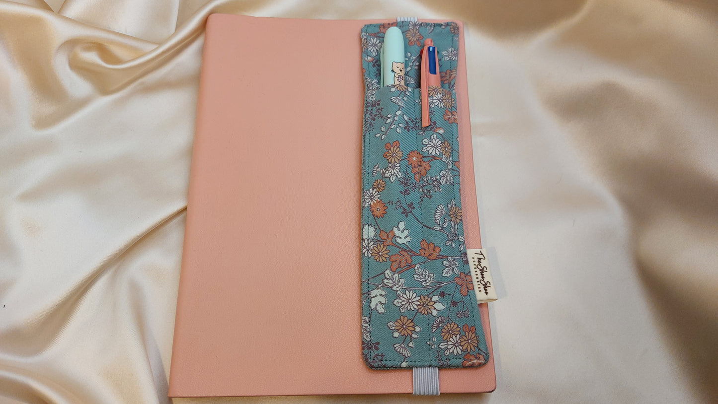 Misty Gray Squares ShooShoo Cotton Scrunchie - Handmade