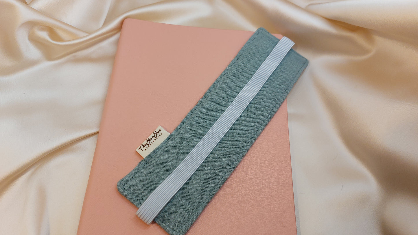 Misty Gray Squares ShooShoo Cotton Scrunchie - Handmade