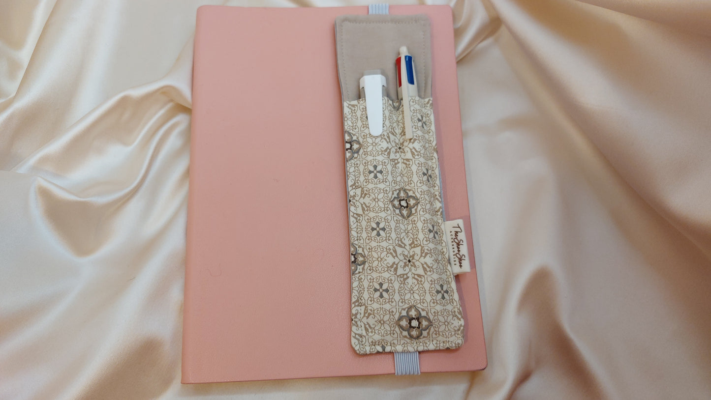 Misty Gray Squares ShooShoo Cotton Scrunchie - Handmade