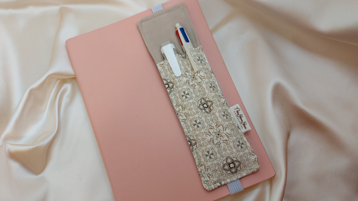 Misty Gray Squares ShooShoo Cotton Scrunchie - Handmade