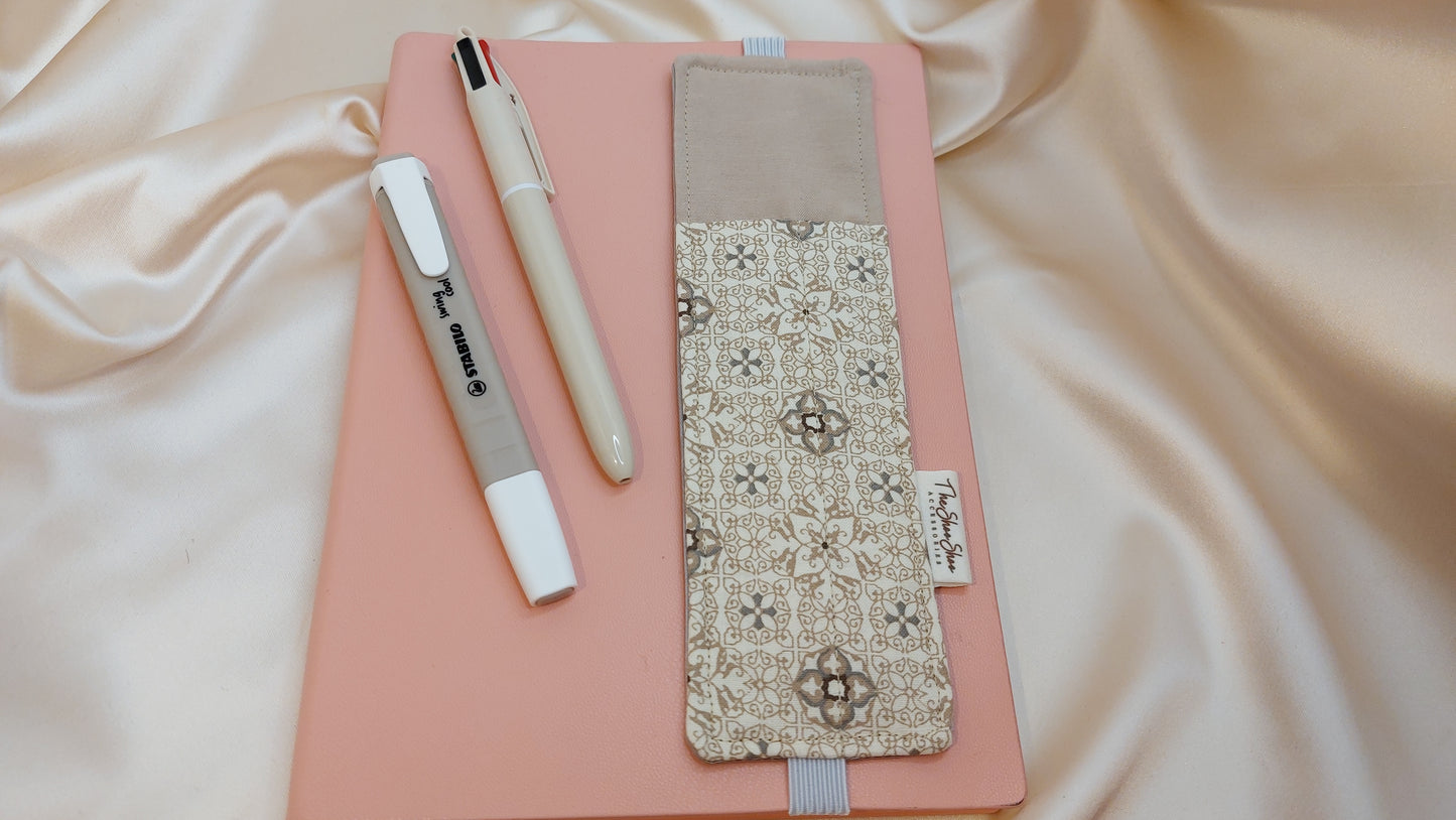 Misty Gray Squares ShooShoo Cotton Scrunchie - Handmade