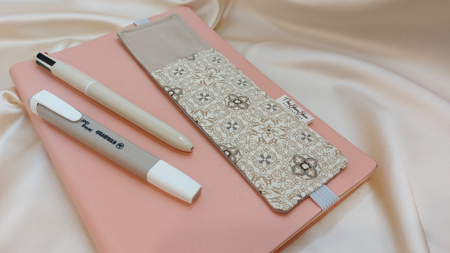 Misty Gray Squares ShooShoo Cotton Scrunchie - Handmade