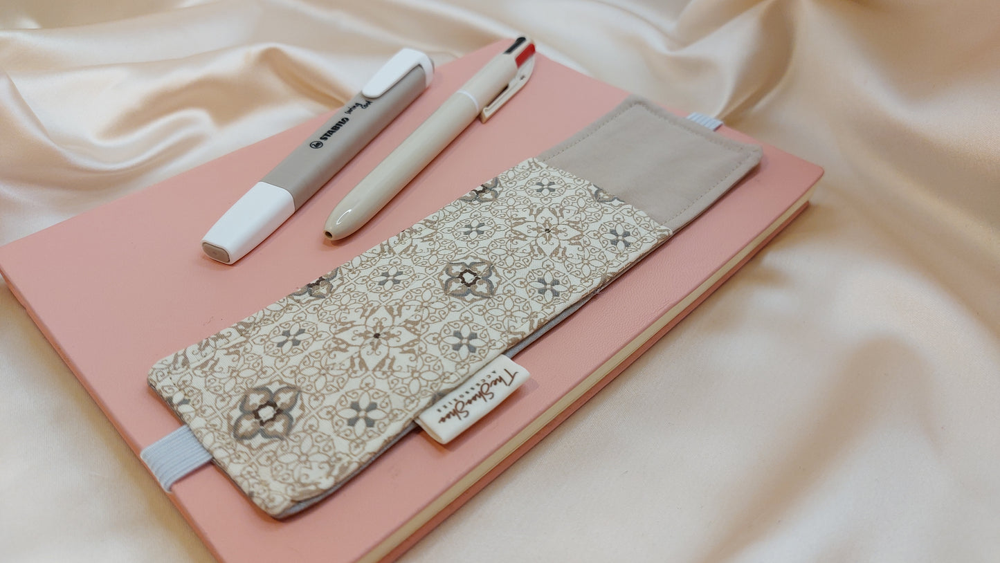 Misty Gray Squares ShooShoo Cotton Scrunchie - Handmade