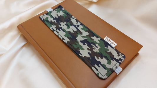 Misty Gray Squares ShooShoo Cotton Scrunchie - Handmade