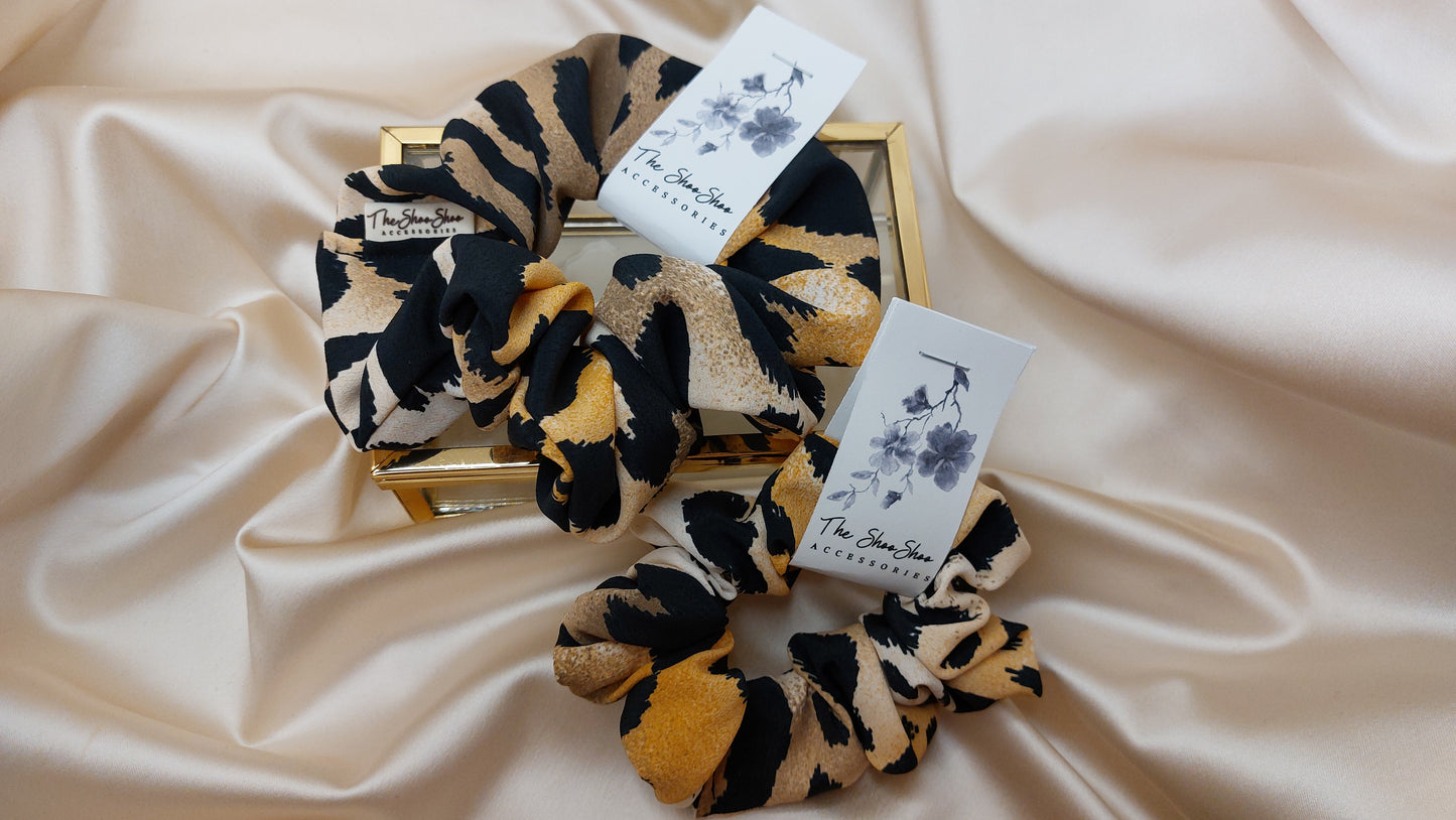 Tiger's Eye ShooShoo Scrunchie - Handgjord