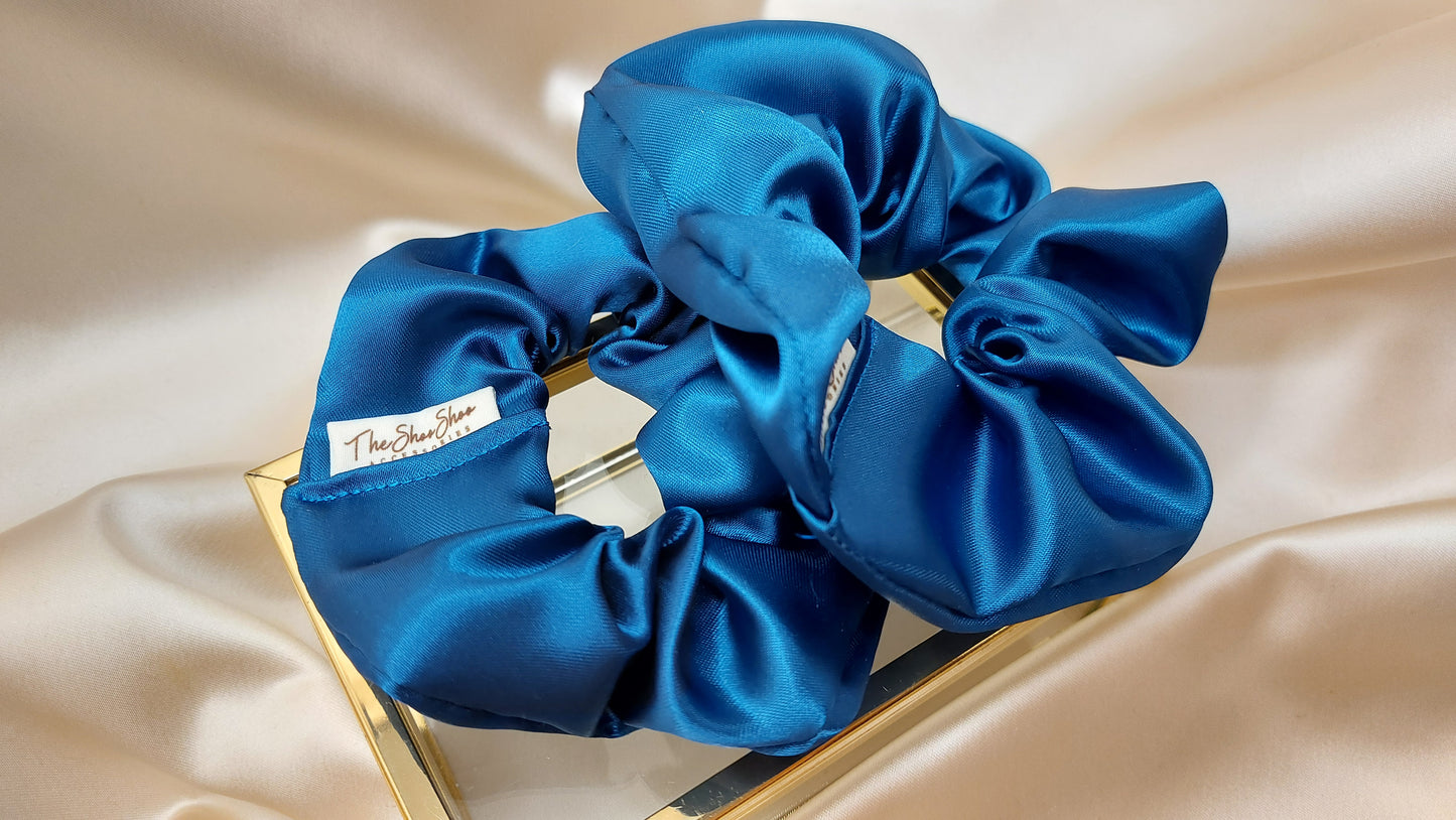 Sweet Rose ShooShoo Satin Scrunchie - Handmade