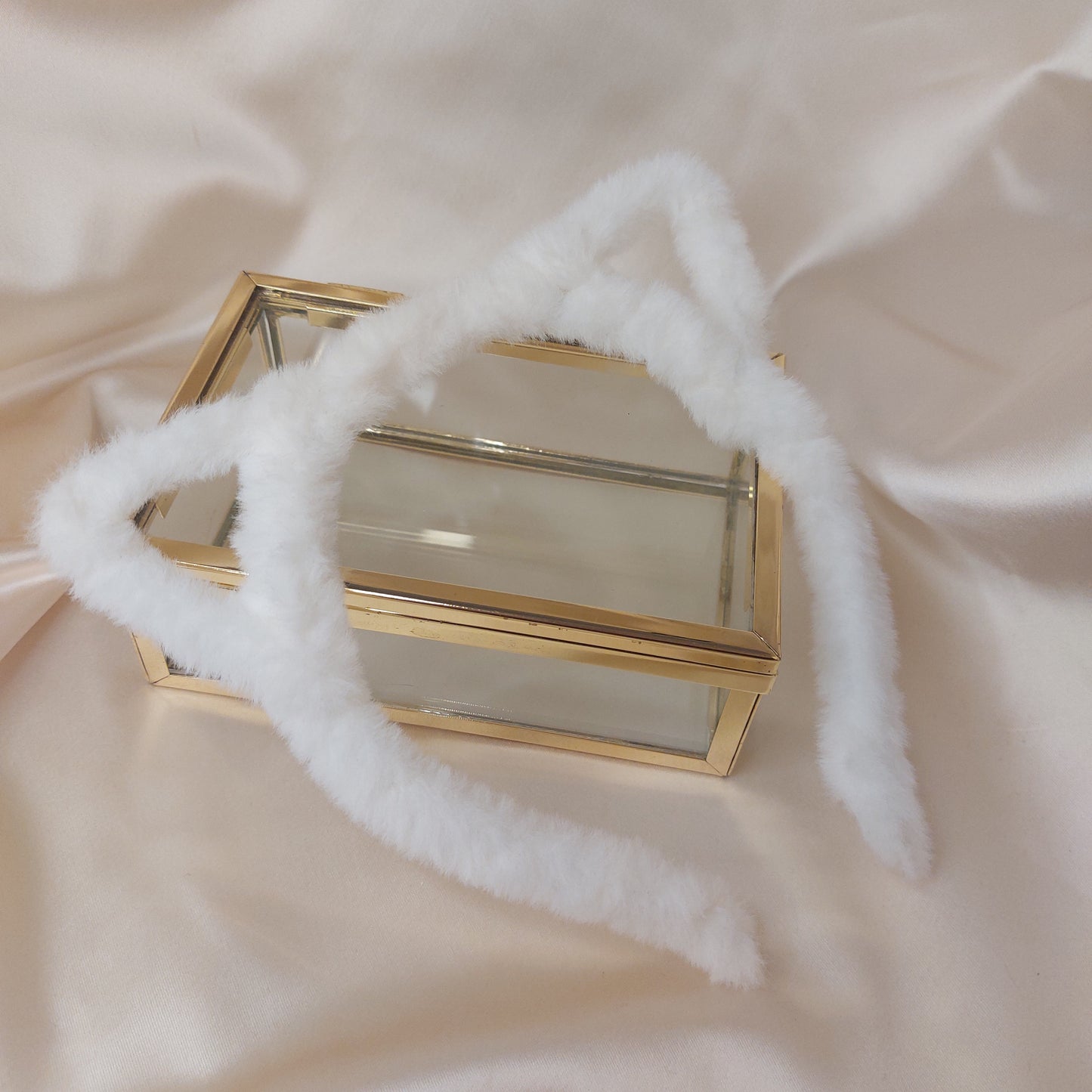 Diadem med öron och fluffig fleece