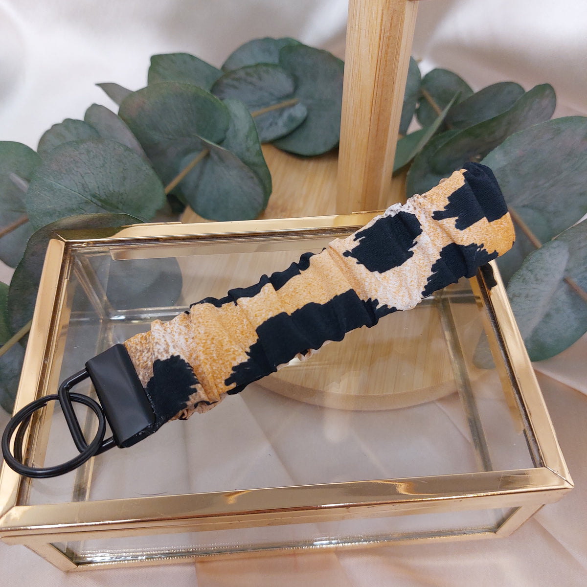 Nyckelband Scrunchie Handled True Tiger elastisk med ring